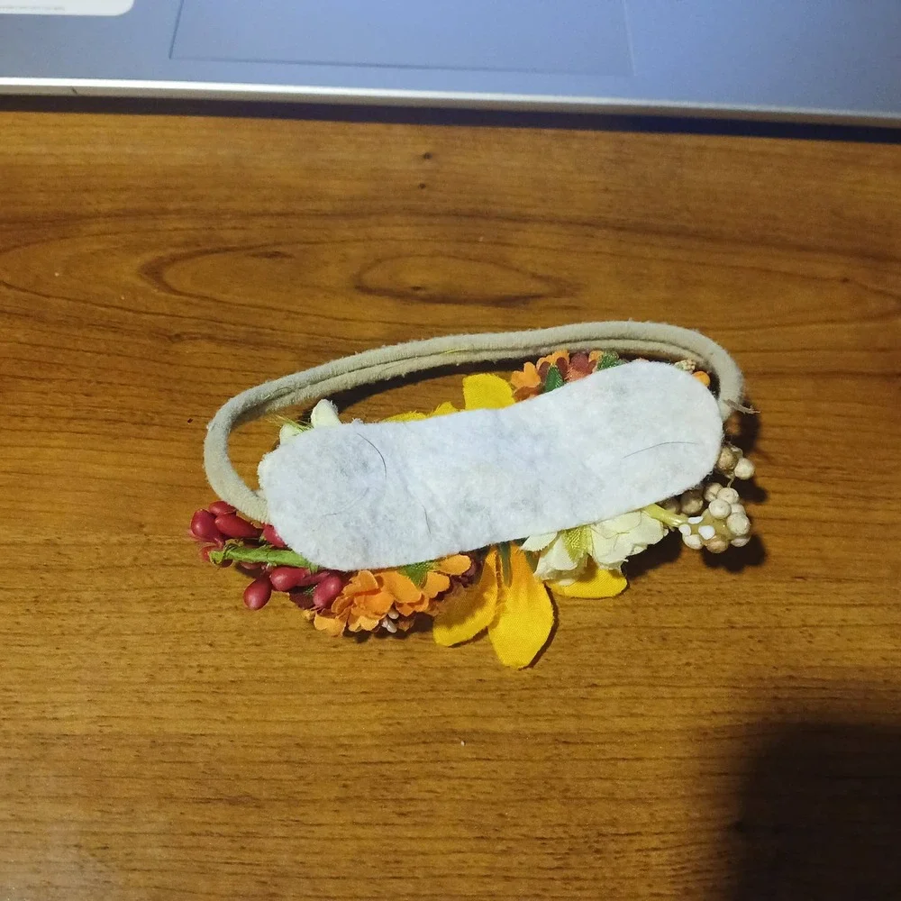 Autumn Sunflower Floral Baby Headband Fall Harvest Thanksgiving Hair Accessory